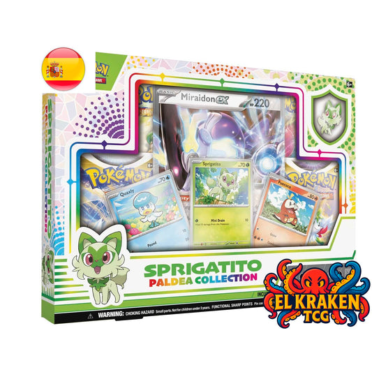 Pokémon TCG - Caja Colección Paldea Sprigatito - Idioma Español