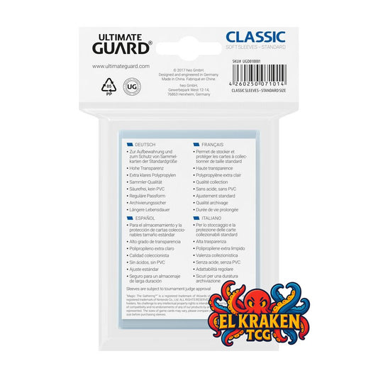 100 Fundas Estándar regular fit - Ultimate guard.